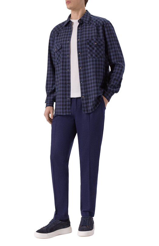 Шерстяные брюки L.B.M. 1911 8125/55710 Синий  8125/55710 Фото 2