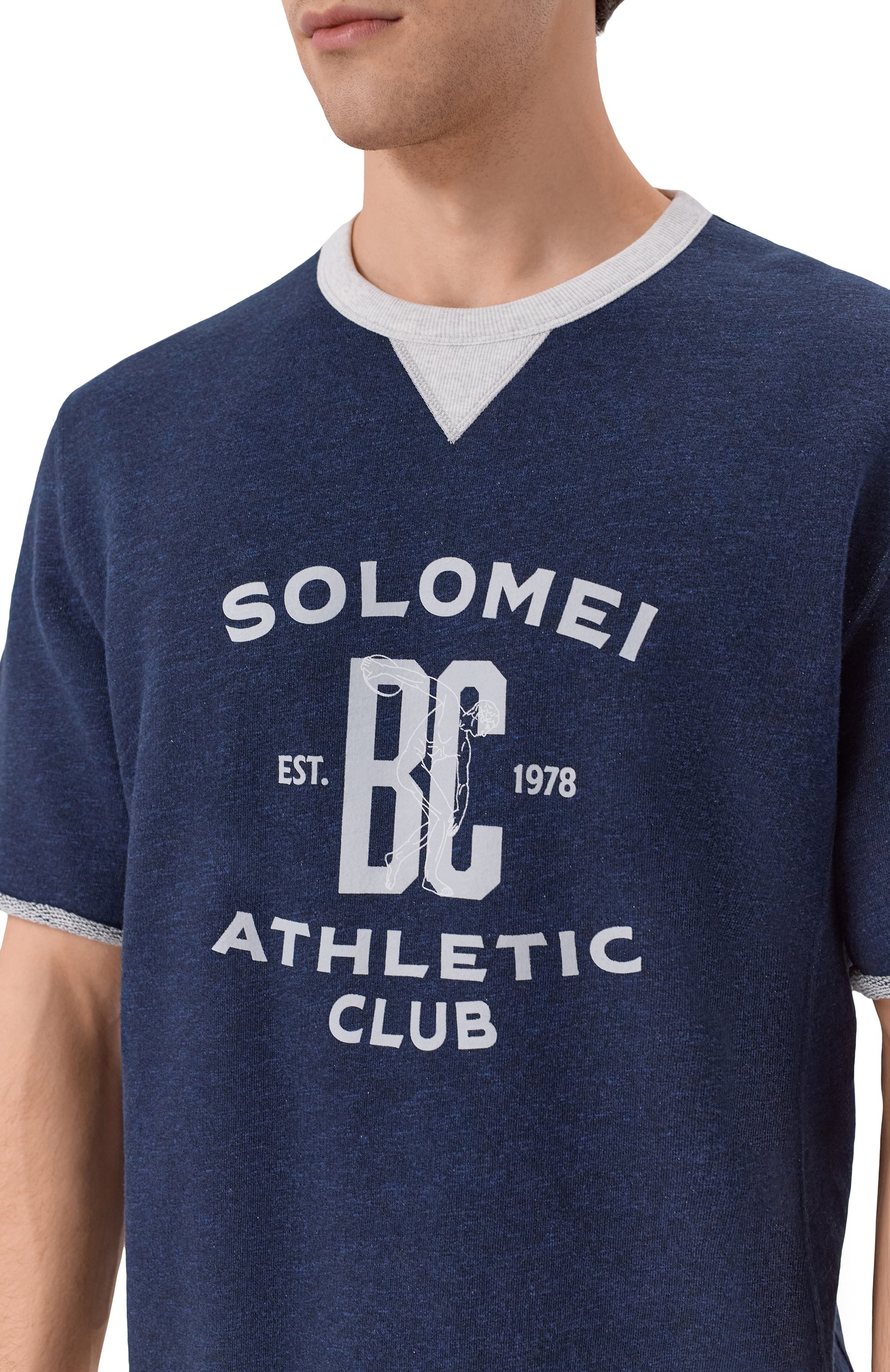 Свитшот из хлопка и льна BRUNELLO CUCINELLI, арт. MR8313378G, фото 5