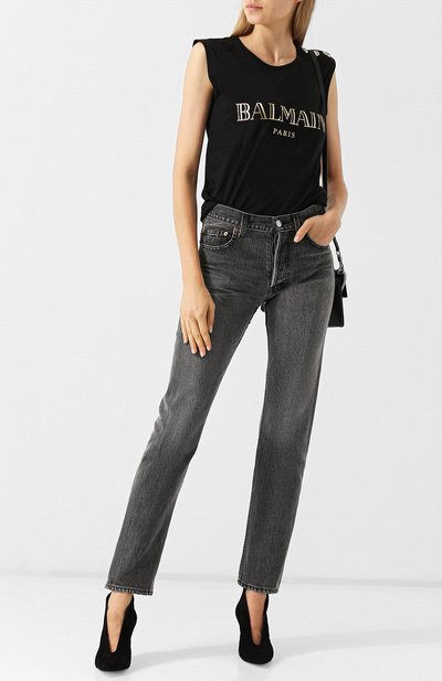 Хлопковый топ BALMAIN, арт. 148100/326I, фото 2