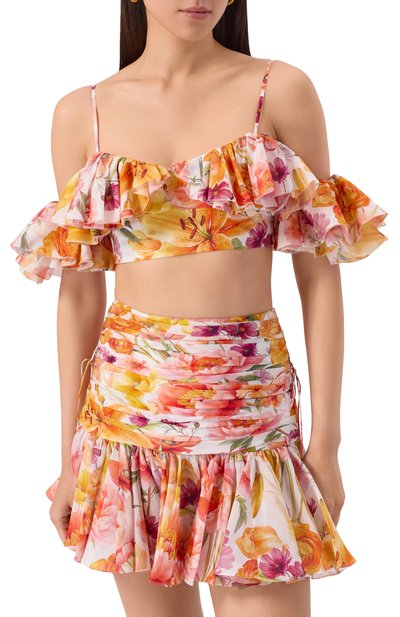 Топ из хлопка и шелка YVON, арт. 0 160114, фото 3