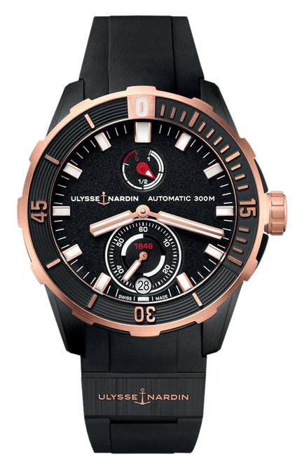 Мужские часы diver chronometer ULYSSE NARDIN, арт. 1185-170-3/BLACK