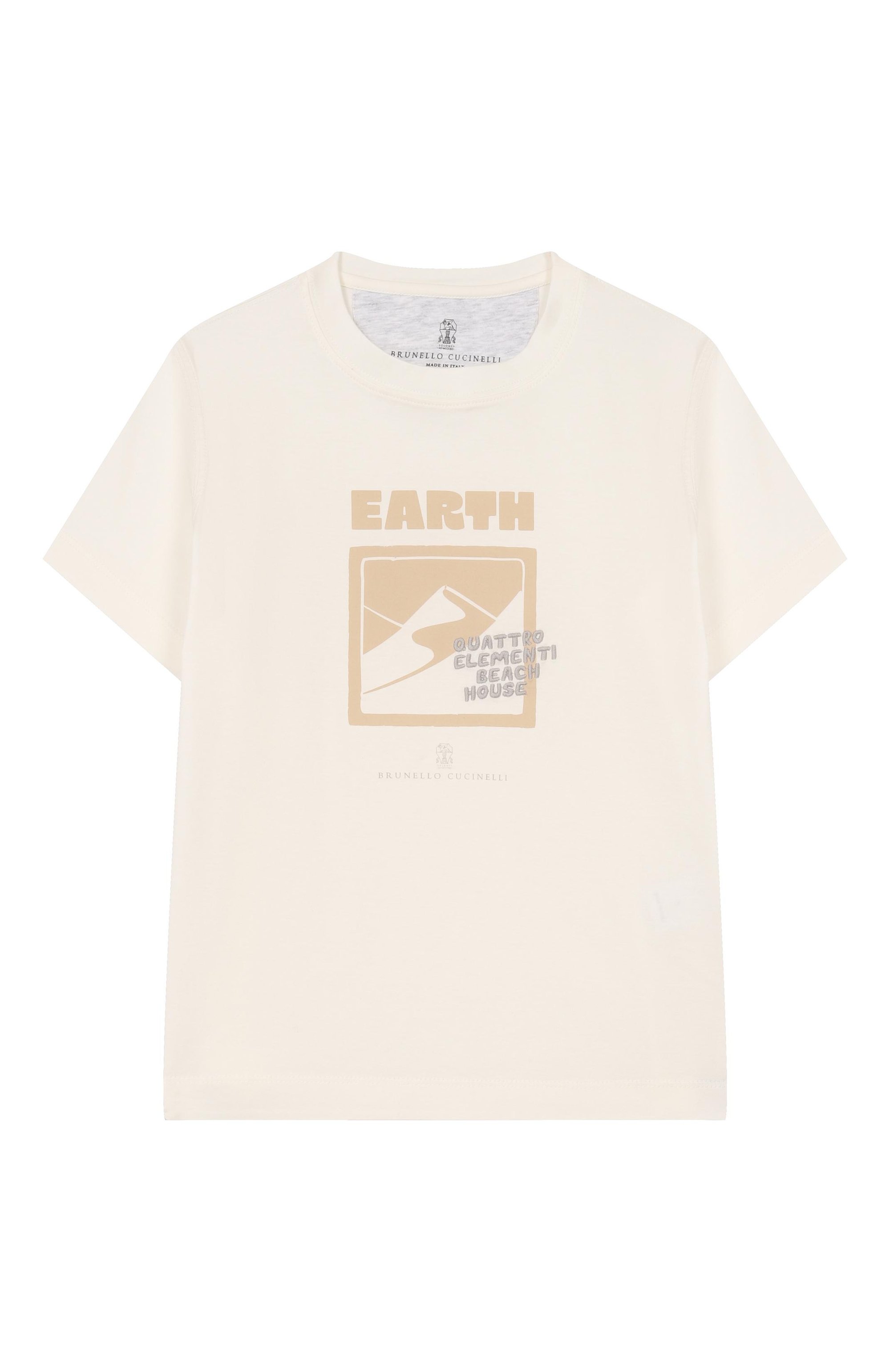 Хлопковая футболка BRUNELLO CUCINELLI, арт. B0B13T189C, фото 1