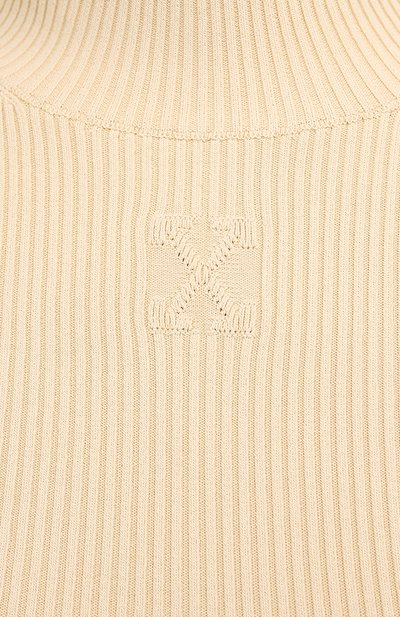 Пуловер из вискозы OFF-WHITE кремового цвета по цене 106000 руб., арт. 0WHF015F20KNI0016110, фото 5 Пуловер из вискозы OFF-WHITE, арт. 0WHF015F20KNI0016110, фото 5