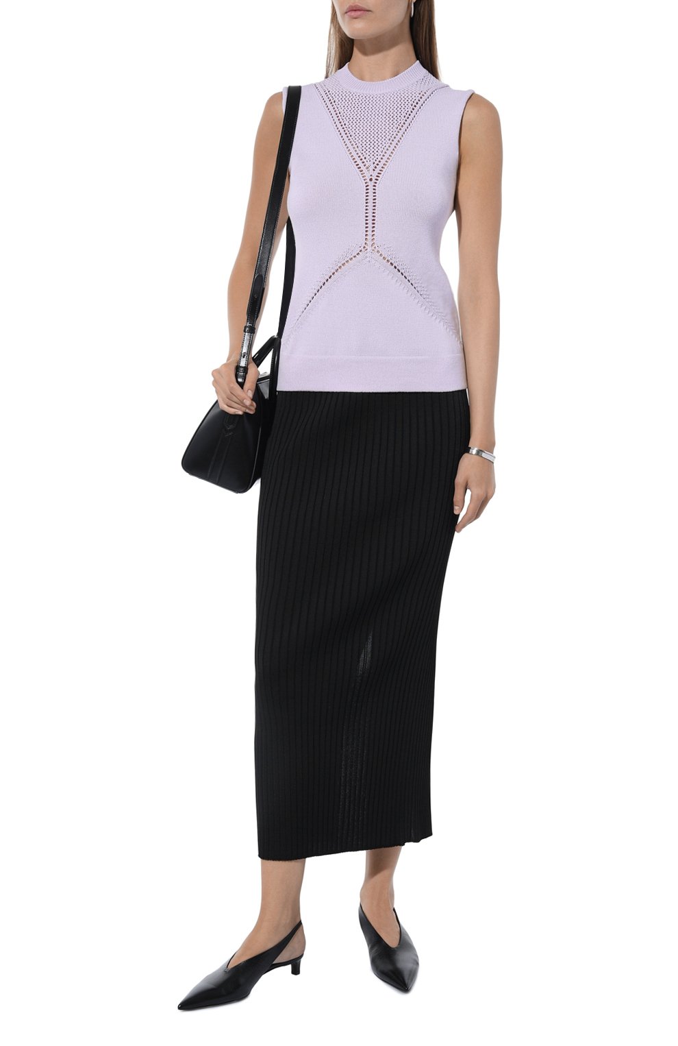 Топ из шерсти и хлопка JIL SANDER, арт. J01NC0139/J14617, фото 2