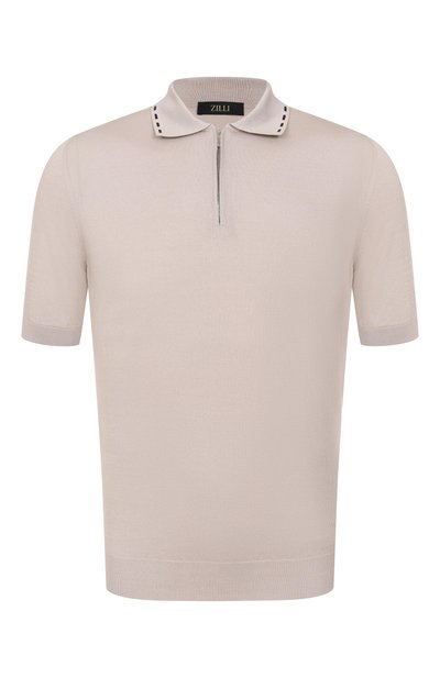 Мужская поло из хлопка и шелка ZILLI, арт. KZP002M0144VRIS00/64
