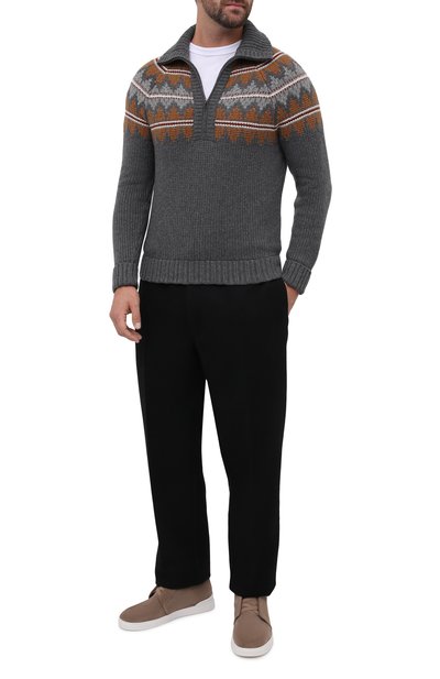 Замшевые кеды triple stitch ZEGNA, арт. A5137X-LHKUR, фото 2