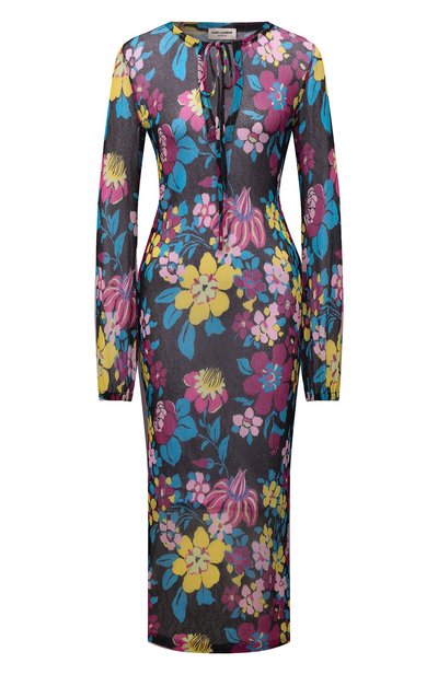 Женское платье из вискозы SAINT LAURENT, арт. 659003/Y75BI