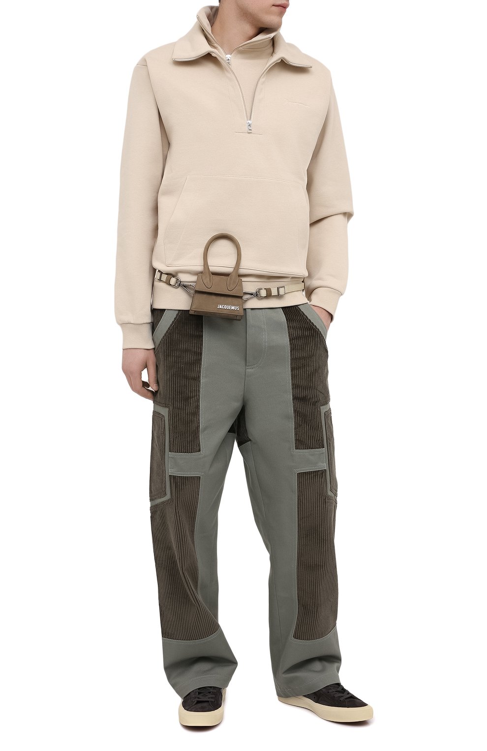 Кожаная сумка le chiquito homme JACQUEMUS хаки цвета по цене 65050 руб., арт. 206BA02/306570, фото 5 Кожаная сумка le chiquito homme JACQUEMUS, арт. 206BA02/306570, фото 5