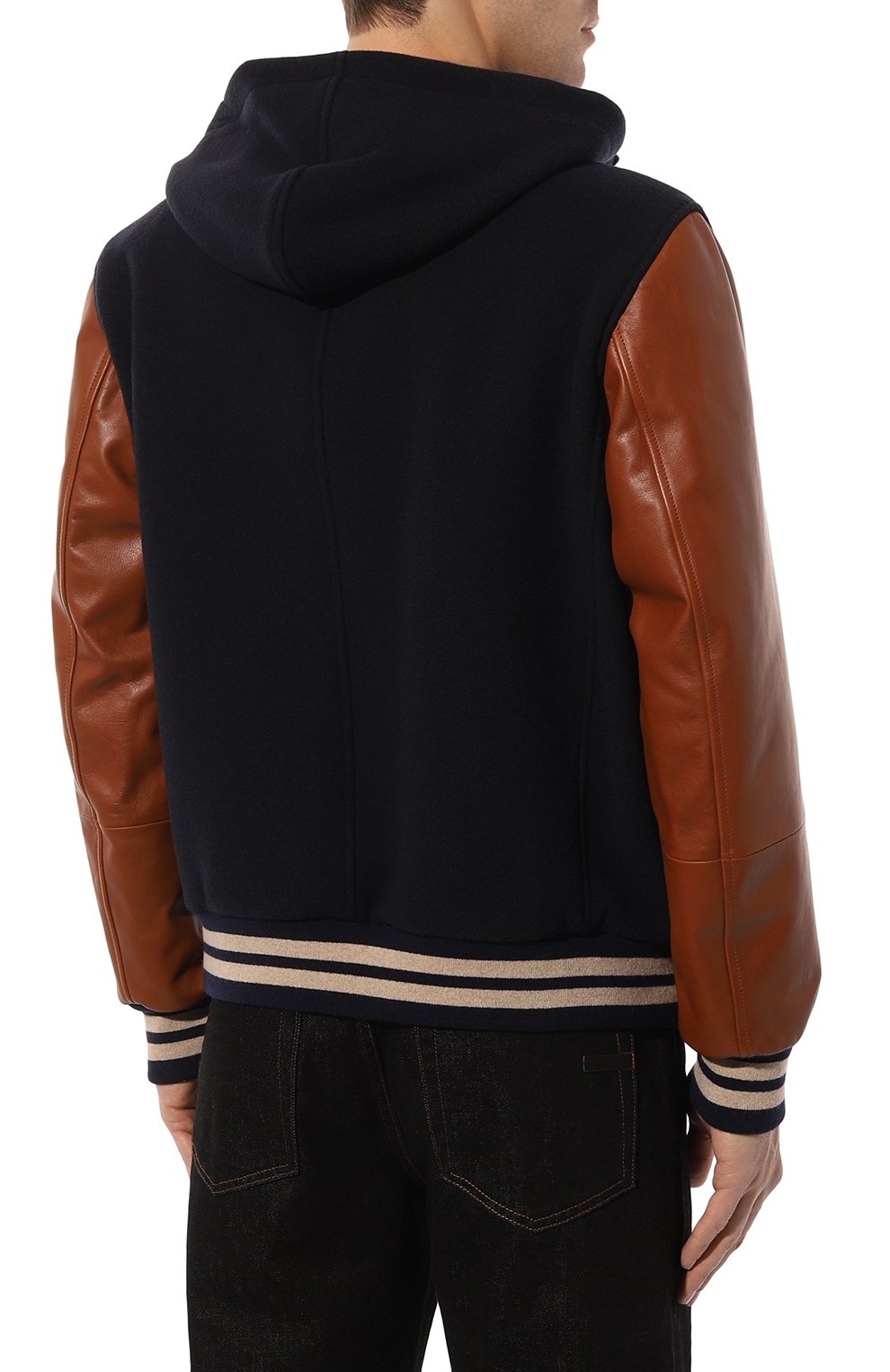 Комбинированный бомбер BRUNELLO CUCINELLI, арт. MY4141967, фото 4