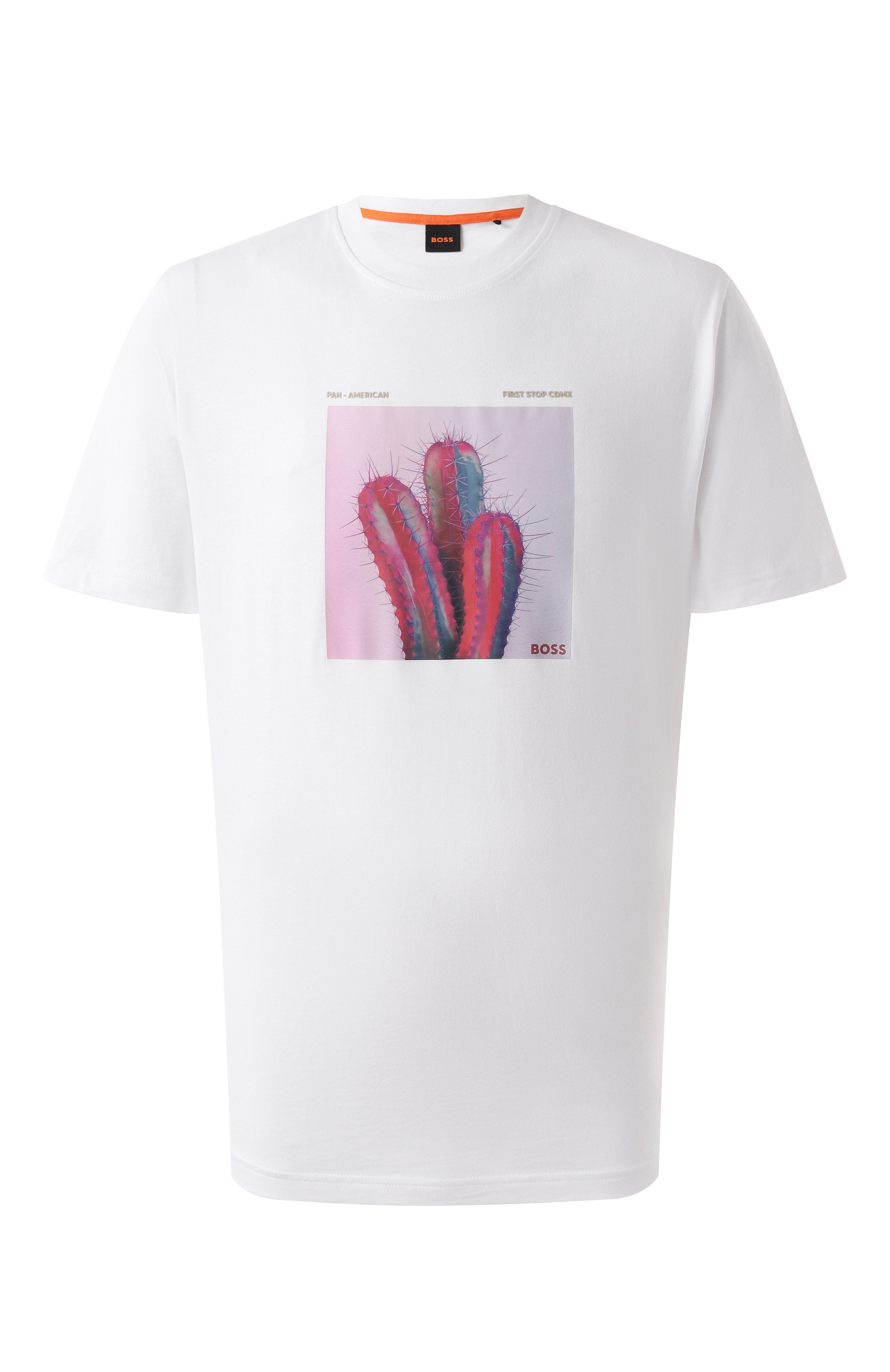 Хлопковая футболка BOSS ORANGE, арт. 50535079, фото 1