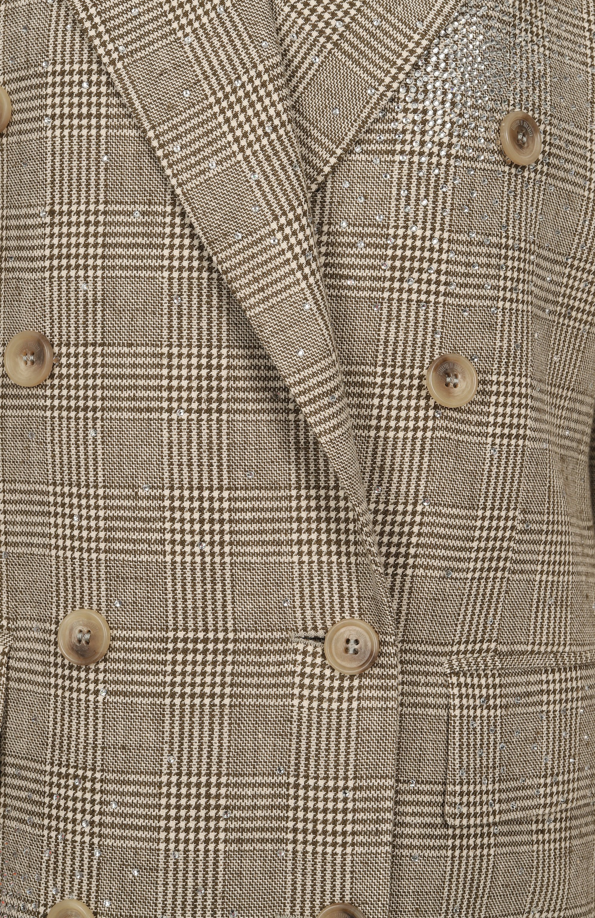 Жакет из вискозы и хлопка с отделкой стразами GIUSEPPE DI MORABITO, арт. 04SSJA112C 04427, фото 6