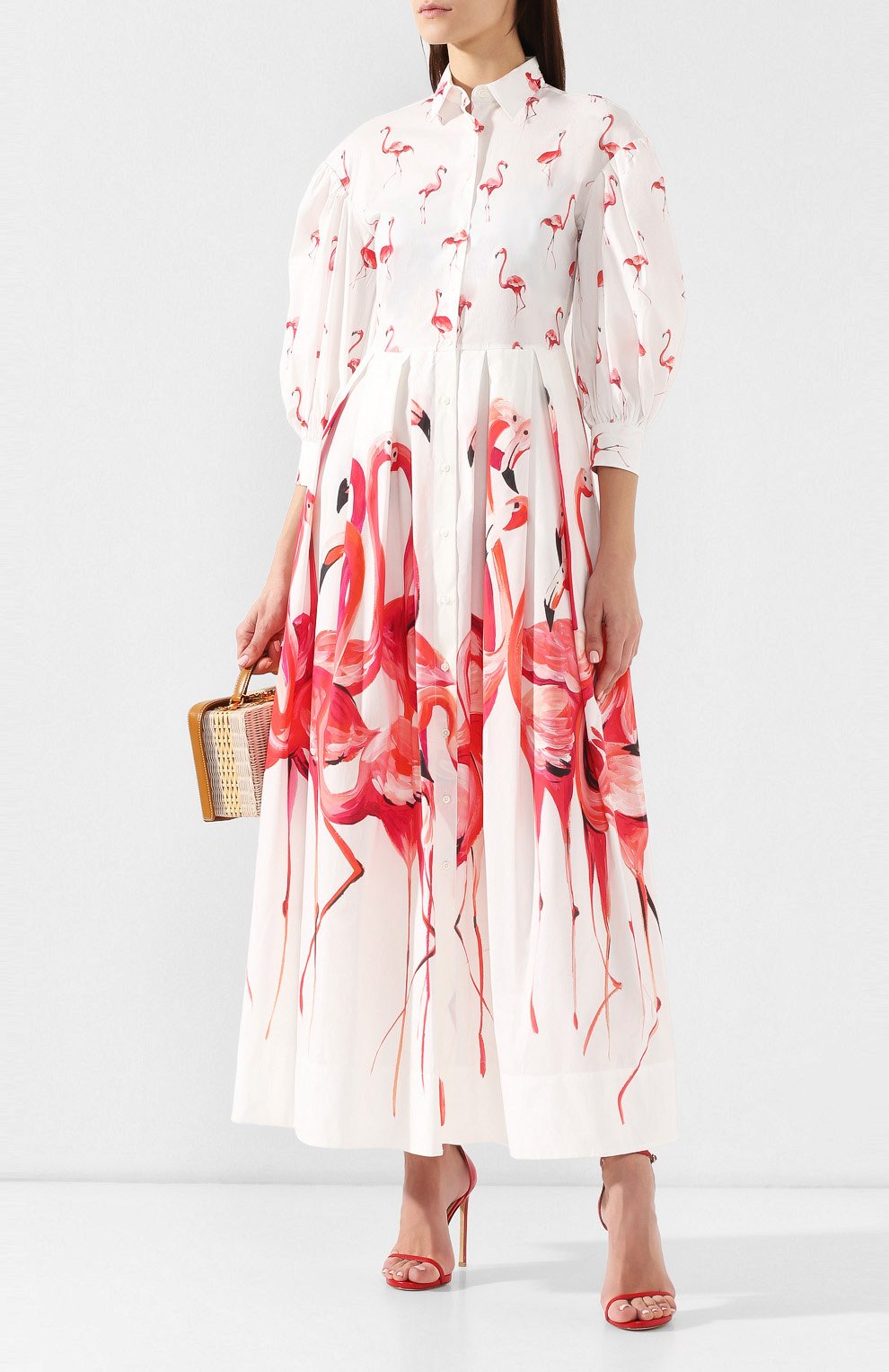 Хлопковое платье SARA ROKA розового цвета по цене 43400 руб., арт. LISSY L0NG/SS19-31, фото 2 Хлопковое платье SARA ROKA, арт. LISSY L0NG/SS19-31, фото 2