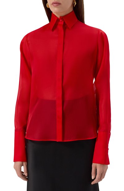 Шелковая рубашка KITON, арт. D59456K0592E01_1, фото 3