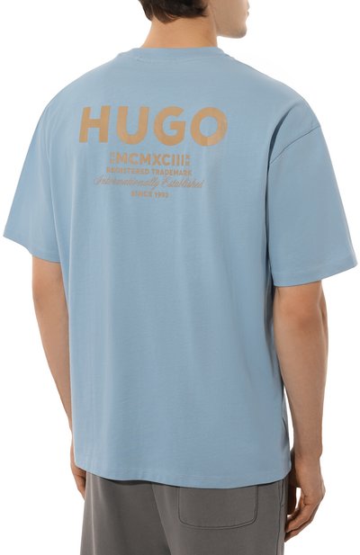 Хлопковая футболка HUGO BLUE, арт. 50509776, фото 4