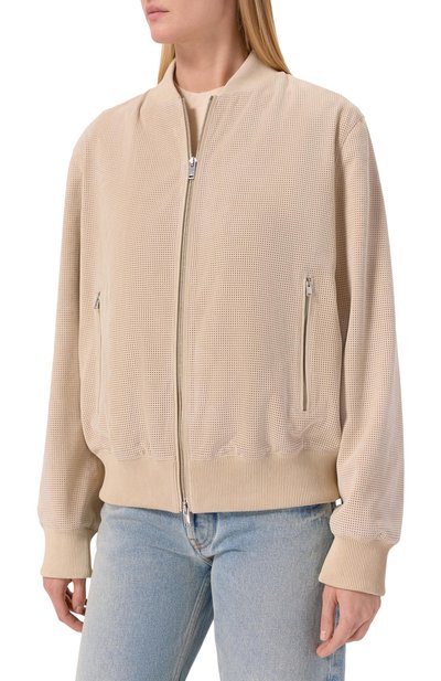Замшевый бомбер MVST, арт. M26.2PW.L028 BIG SIZE/METIS SUEDE 0.6 MM, фото 3