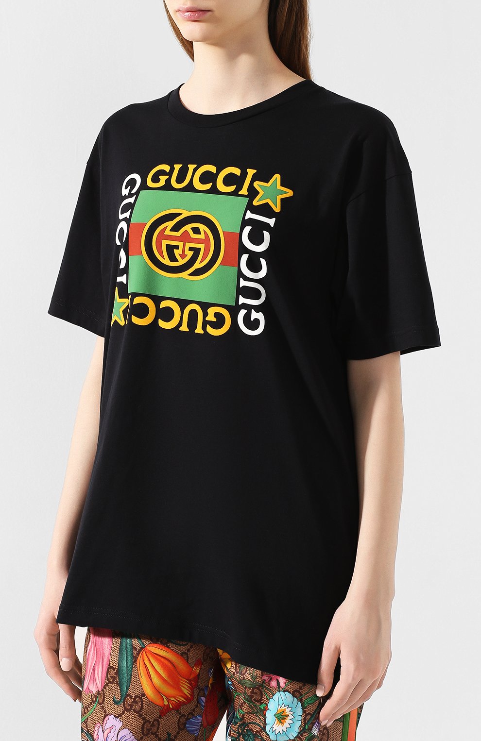 Хлопковая футболка GUCCI, арт. 539081/XJBYA, фото 3