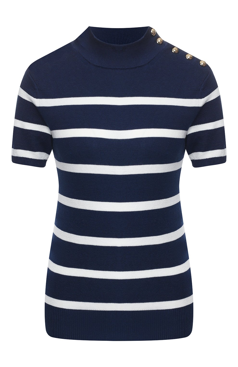 Топ из смеси шелка и вискозы POLO RALPH LAUREN темно-синего цвета по цене 21200 руб., арт. 211791047, фото 1 Топ из смеси шелка и вискозы POLO RALPH LAUREN, арт. 211791047, фото 1