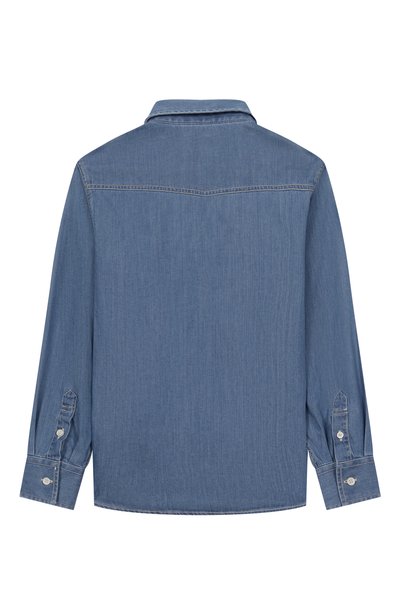 Джинсовая рубашка BRUNELLO CUCINELLI, арт. BR683C360B