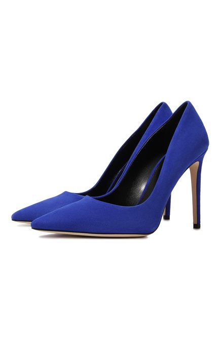 Женские замшевые туфли paris 105 PARIS TEXAS синего цвета по цене 64000 руб., арт. PX1026/XSA04 | Фото 1