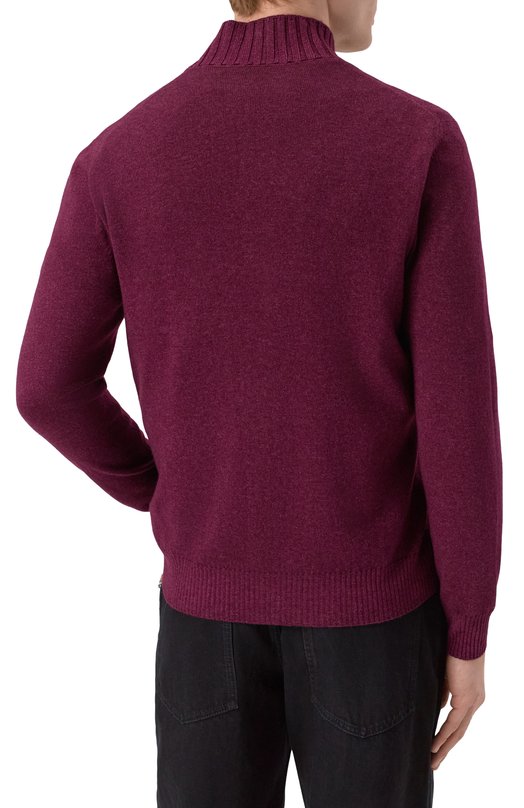 Кардиган из шерсти и кашемира Gran Sasso 57144/19588 Бордовый  57144/19588 Фото 4