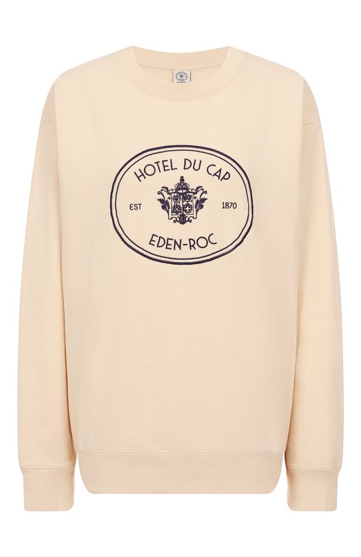 Хлопковый свитшот Sporty & Rich x Hotel du Cap-Eden-Roc Sporty and Rich ST07160621CR01 Кремовый ST07160621CR01