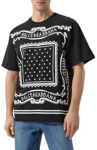 Хлопковая футболка DOLCE & GABBANA, арт. G8PN9T/G7N80, фото 3