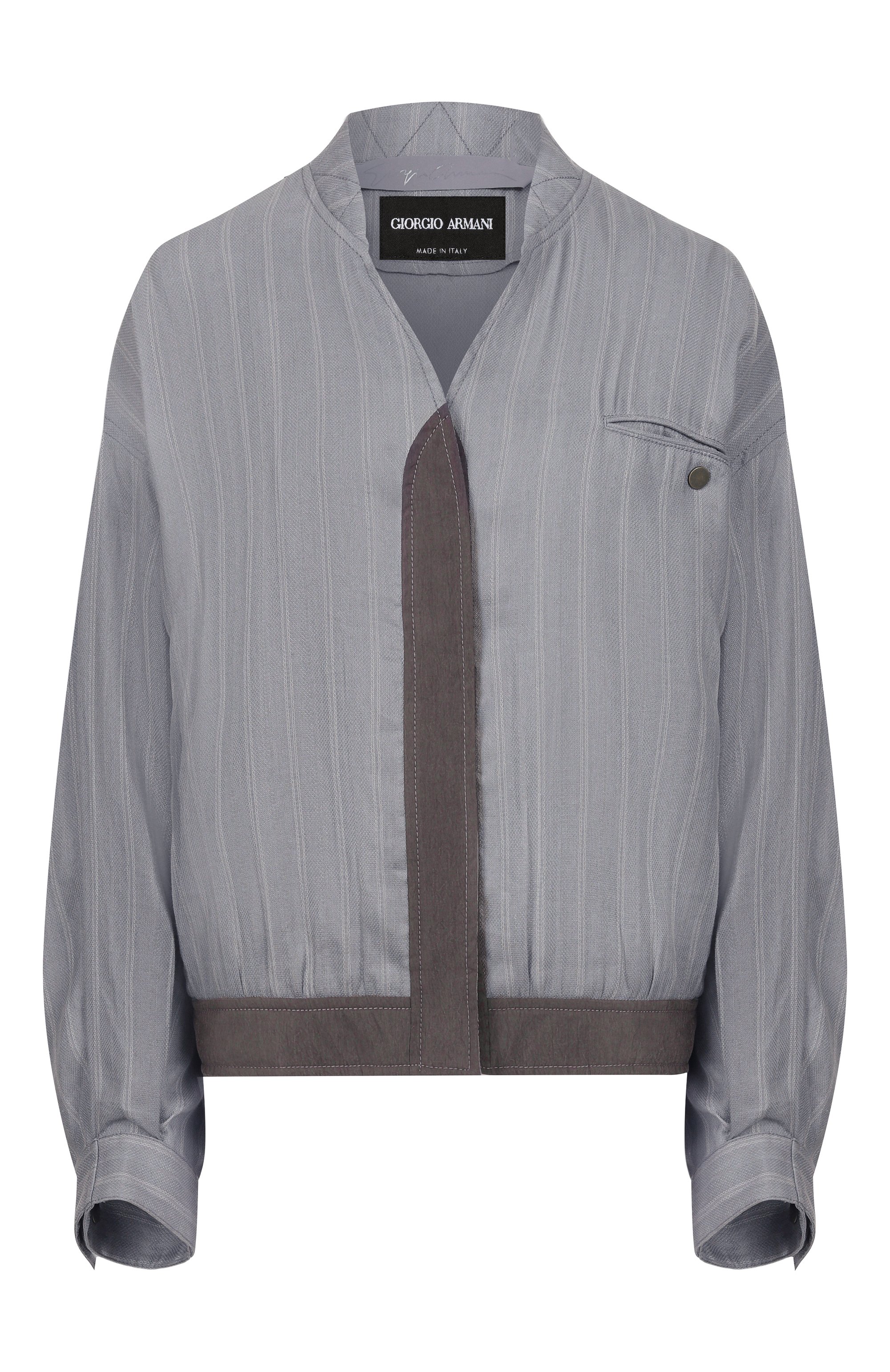 Бомбер изо льна и шелка GIORGIO ARMANI, арт. GW002590/TE18800, фото 1