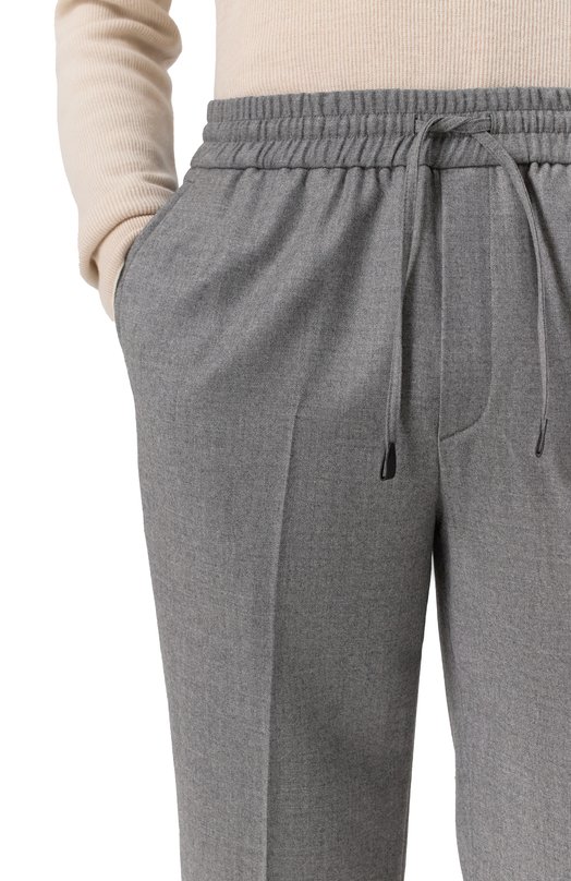 Шерстяные брюки Brioni RP2Z0L/0ZA0J Серый  RP2Z0L/0ZA0J Фото 5