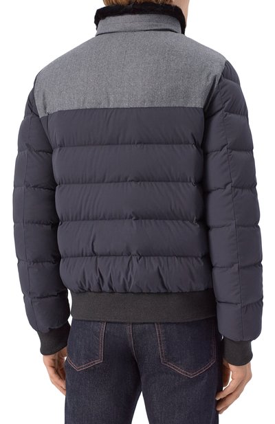 Пуховик с воротником из кролика HETREGO, арт. 8P512R/B0RIS, фото 4