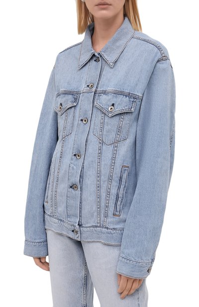 Джинсовая куртка RAG AND BONE голубого цвета по цене 52700 руб., арт. WDD21P1428KSLL, фото 3 Джинсовая куртка RAG AND BONE, арт. WDD21P1428KSLL, фото 3