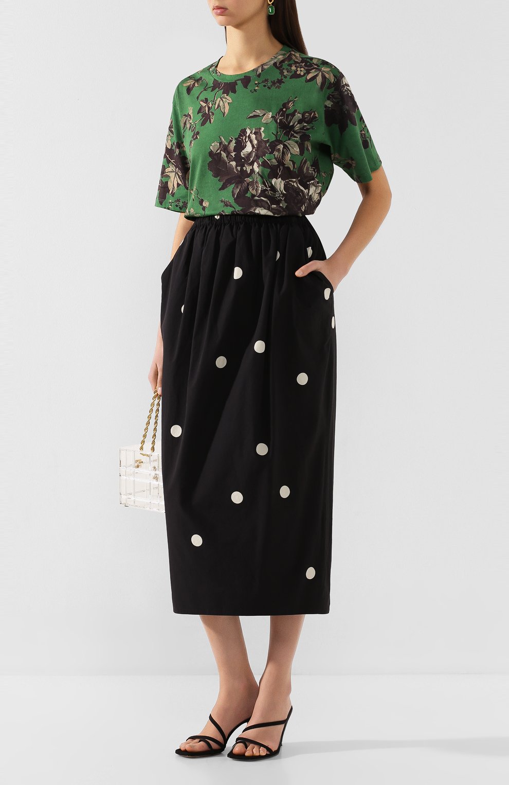 Хлопковая юбка DRIES VAN NOTEN, арт. 201-10875-9330, фото 2