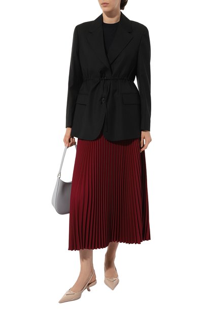 Плиссированная юбка PRADA, арт. P199N-1OES-F0399-182, фото 2