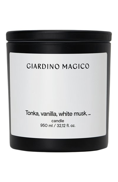 Свеча tonka, vanilla, white musk, … (950ml) GIARDINO MAGICO, арт. 4640200325112, фото 1