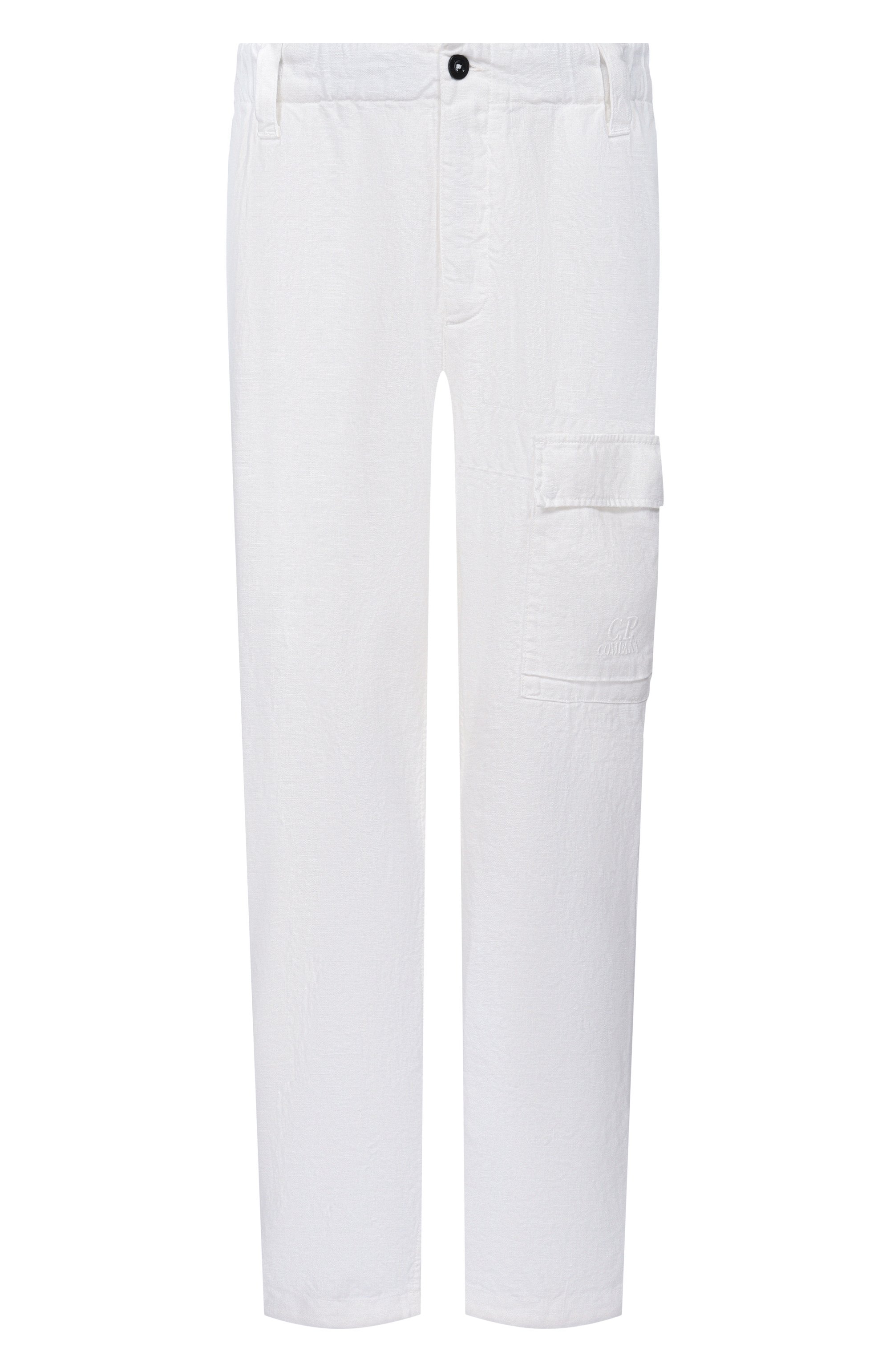 Брюки из хлопка и льна C.P. COMPANY, арт. 20CMPA251A/1103410, фото 1