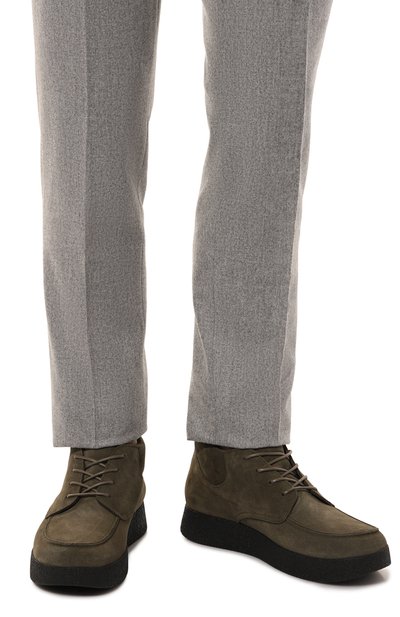 Замшевые ботинки canazei MILLE 885 хаки цвета по цене 37000 руб., арт. CANAZEI/GARDA, фото 3 Замшевые ботинки canazei MILLE 885, арт. CANAZEI/GARDA, фото 3