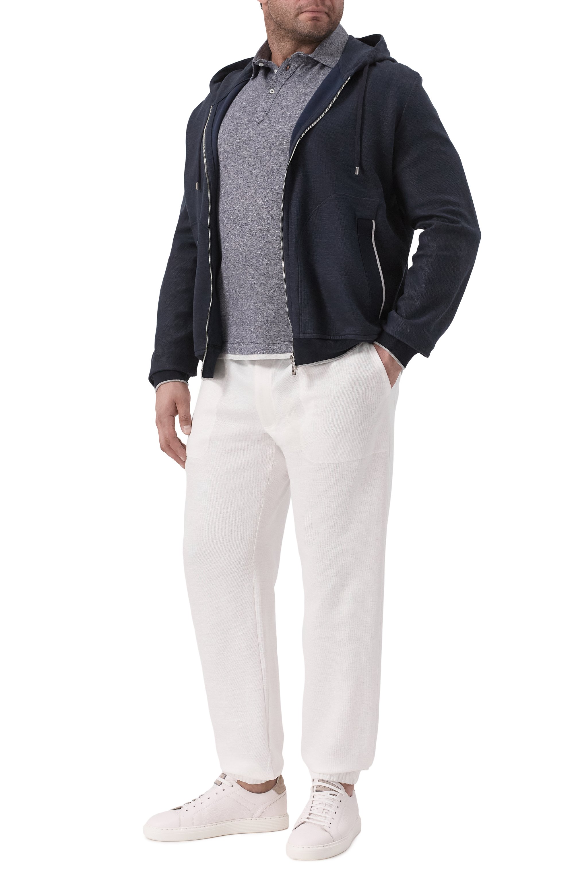 Джоггеры изо льна и хлопка CORTIGIANI, арт. 2AF4621, фото 2