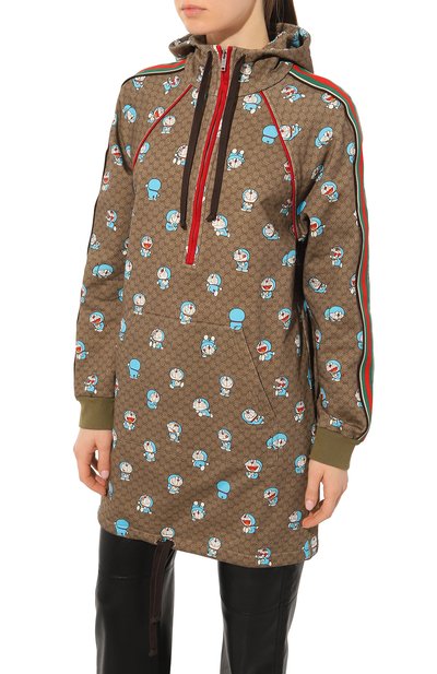 Хлопковое худи doraemon x gucci GUCCI, арт. 656650 XJDIE, фото 3