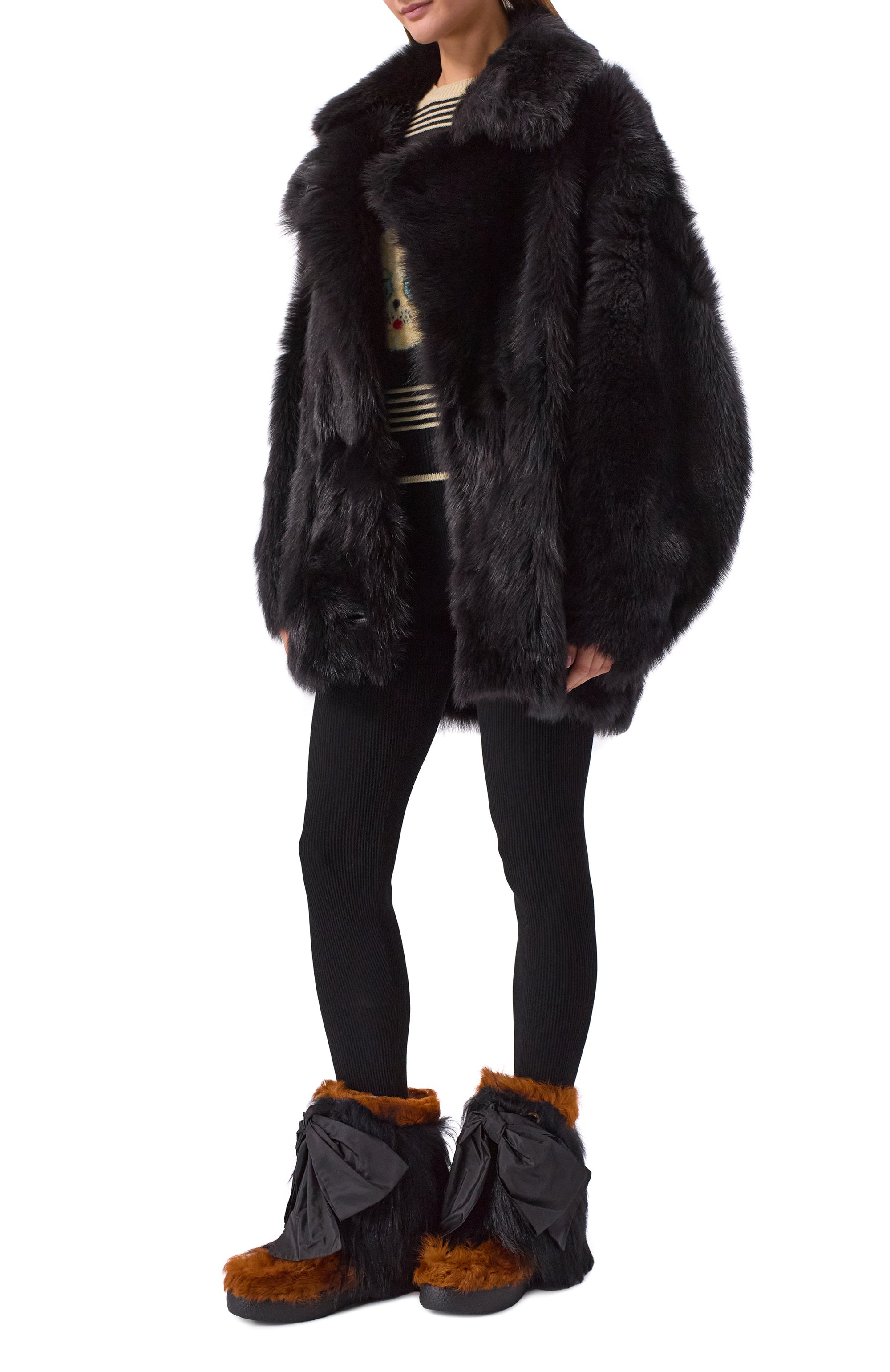 Меховые полусапоги snowish VALENTINO, арт. 7W0S0ND4/QKK, фото 3