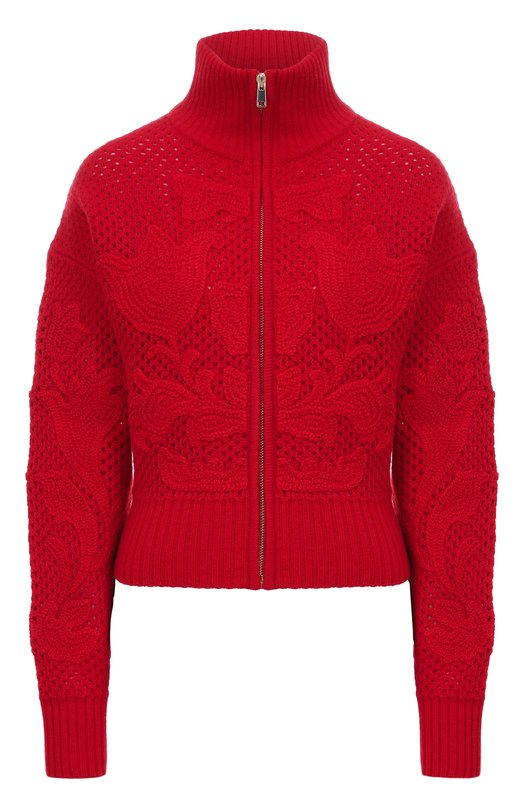 Кардиган из шерсти и кашемира Хохлома х Алена Ахмадуллина WKT1114 Красный WKT1114