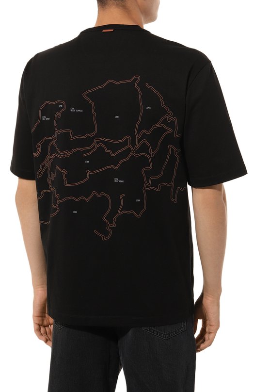 Хлопковая футболка Zegna x norda Zegna UB364A5/N0R71P001 Чёрный  UB364A5/N0R71P001 Фото 4
