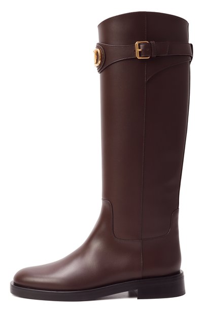 Кожаные сапоги vlogo signature VALENTINO, арт. 7W2S0MT1/DSH, фото 4