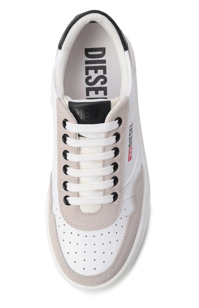 Кожаные кеды s-causcoun DIESEL белого цвета по цене 11950 руб., арт. BC1055/KF021_001, фото 4 Кожаные кеды s-causcoun DIESEL, арт. BC1055/KF021_001, фото 4