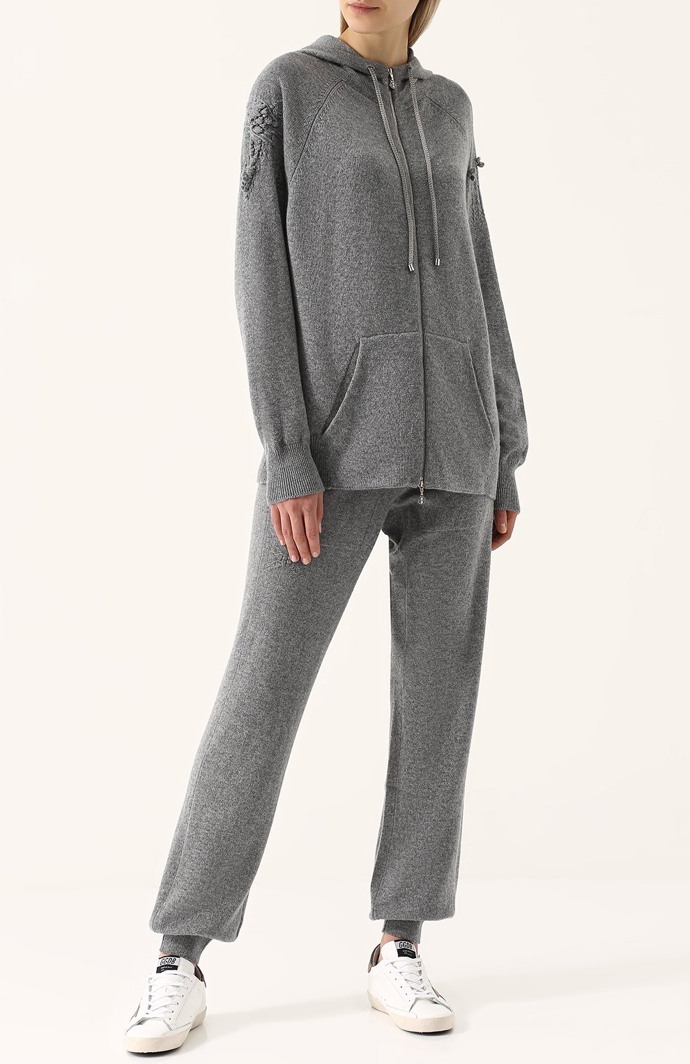 Кашемировый кардиган на молнии с капюшоном BARRIE, арт. W17C55275, фото 2