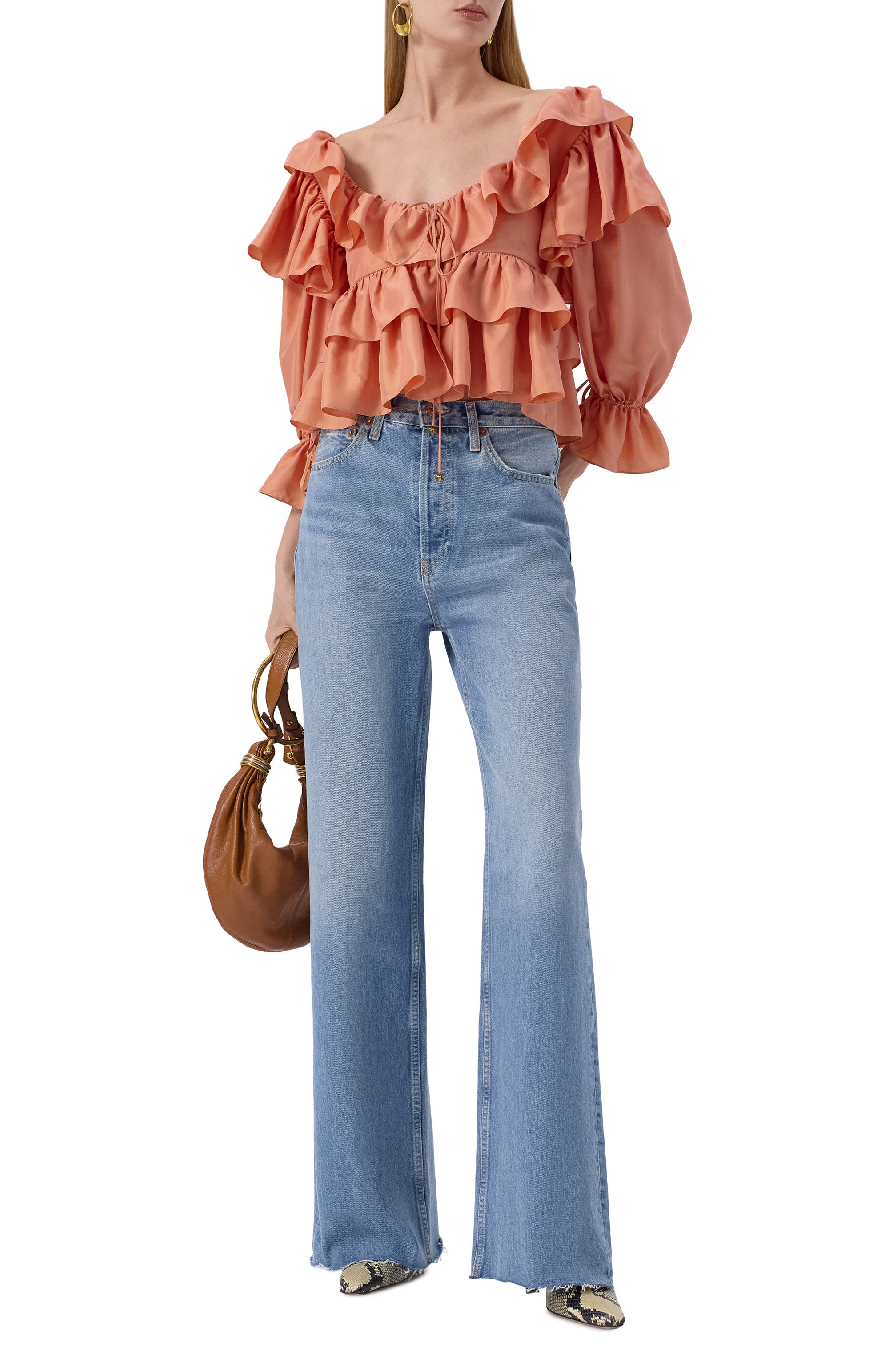 Шелковая блузка CHLOÉ, арт. CH25SHT16314, фото 2