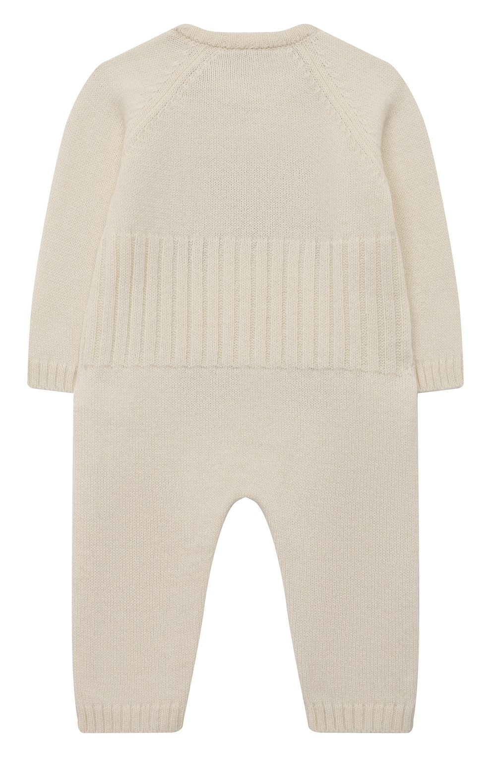 Шерстяной комбинезон BABY T белого цвета по цене 13050 руб., арт. 23AI061T/1M-12M, фото 2 Шерстяной комбинезон BABY T, арт. 23AI061T/1M-12M, фото 2