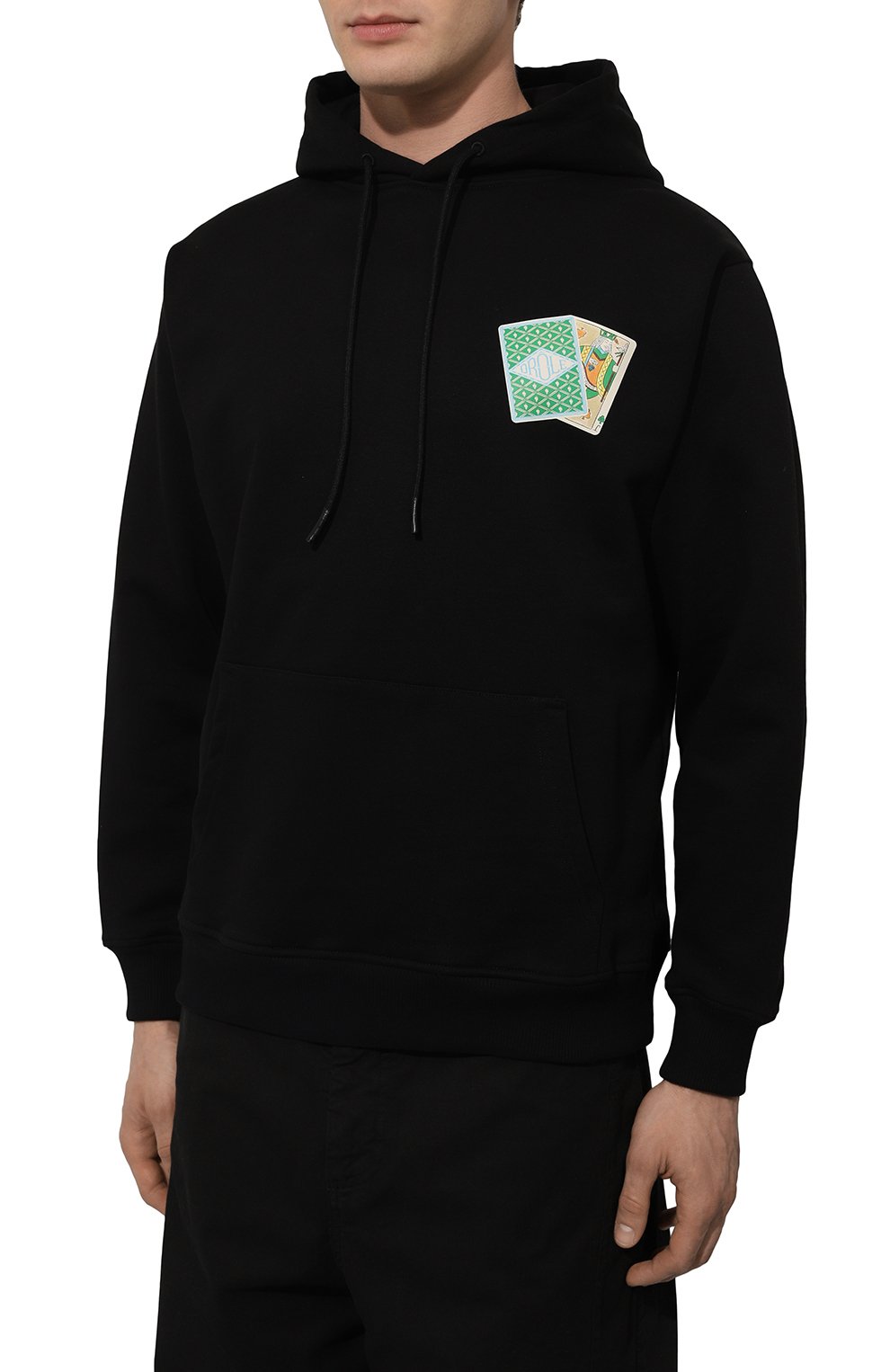 Хлопковое худи DROLE DE MONSIEUR, арт. D-H0156-C0127-BL, фото 3