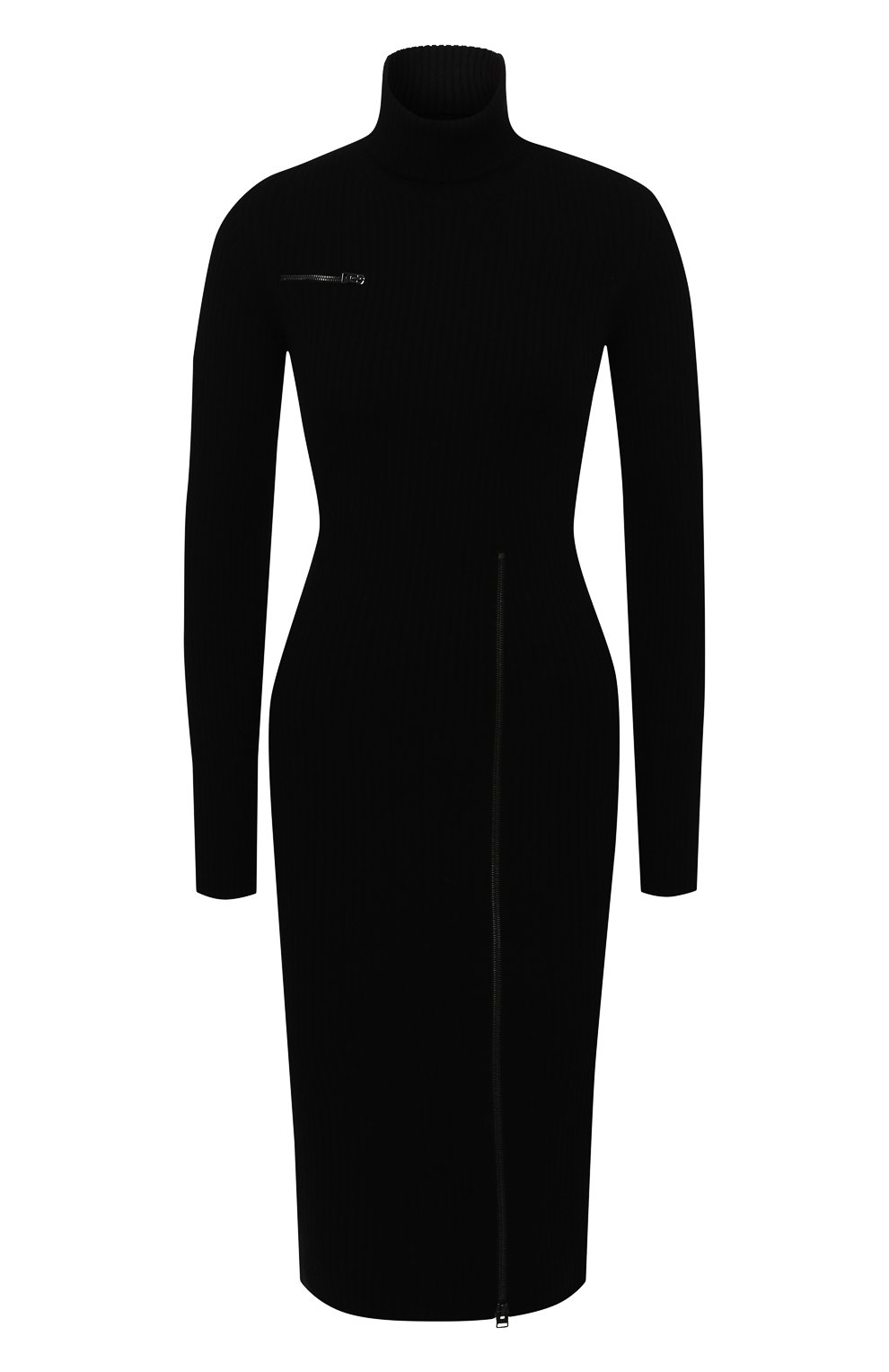 Шерстяное платье TOM FORD черного цвета по цене 252000 руб., арт. ACK242-YAX262, фото 1 Шерстяное платье TOM FORD, арт. ACK242-YAX262, фото 1