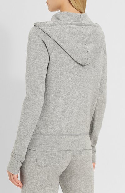 Хлопковый кардиган JAMES PERSE серого цвета по цене 48050 руб., арт. WXI2884, фото 4 Хлопковый кардиган JAMES PERSE, арт. WXI2884, фото 4