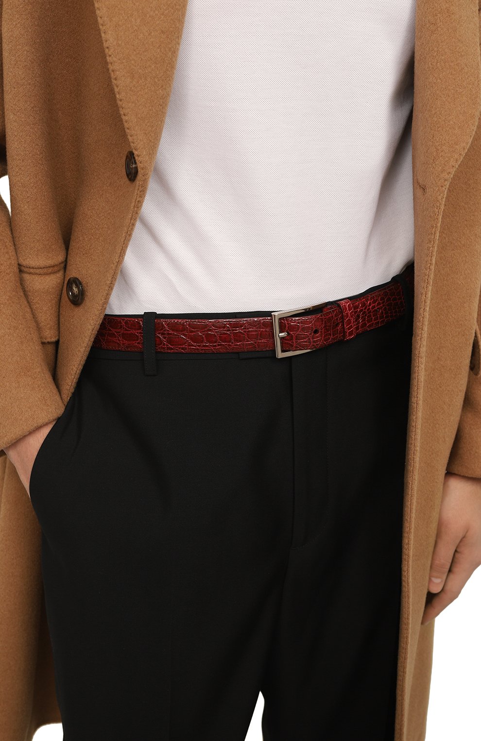 Ремень из кожи каймана PRADA, арт. 2C2114-ULA-F0383, фото 2