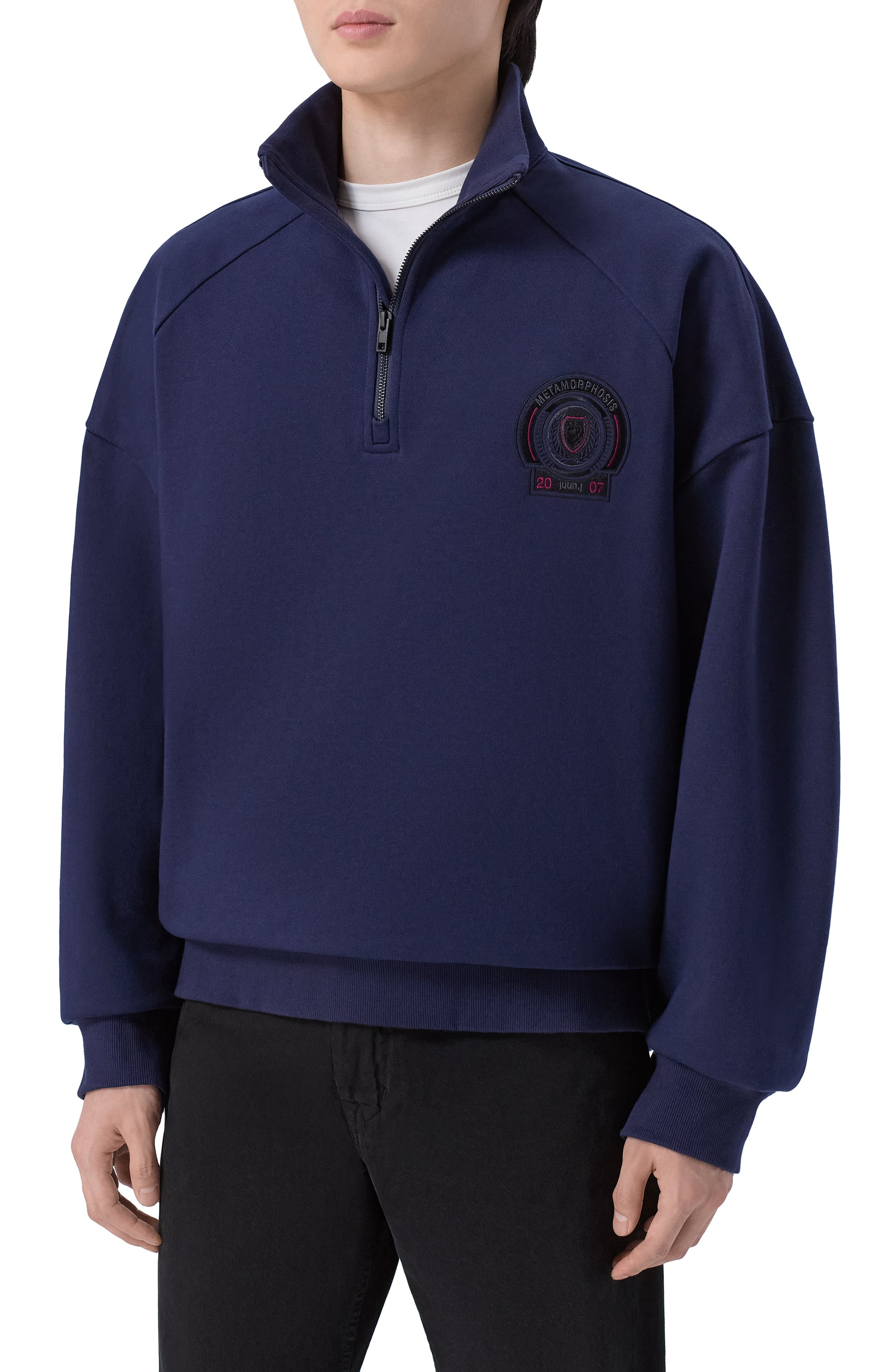 Хлопковый анорак JUUN.J темно-синего цвета по цене 55450 руб., арт. JC6141P22, фото 3 Хлопковый анорак JUUN.J, арт. JC6141P22, фото 3